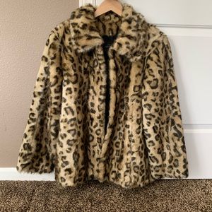 Donna Slayers Fabulous Cheetah Faux Fur Coat